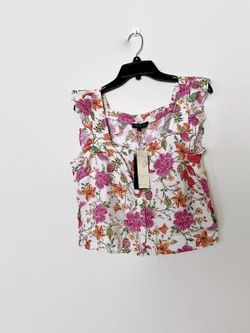 Rachel Zoez floral print summer blouse