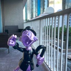 Scrooge McDuck Inspired Statue- Purple Resin & Fiberglass