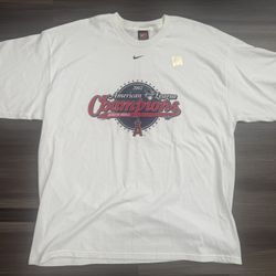 Vintage Nike 2002 MLB American League Champions Anaheim Angels T-Shirt XL 