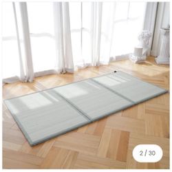 New in the box Zonli Japanese Tatami Mat, Foldable Sleeping Mattress, Made of Natural Coconut Fiber and Jute Fiber, Firm Traditional Single Floor Bed 