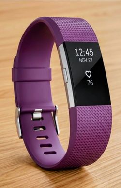 charge 2 Fitbit smartwatch fitness heart rate exercise tracker tracks sleep, heart rate fully charged tested and working perfect