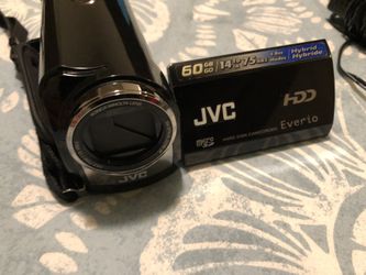 Cámara de video y fotos jvc y quemador incluido