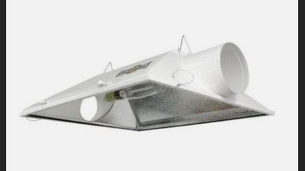 Halogen grow plant lamp hood with bulb and ballast
