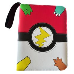 Pokemon 4-Pocket Trading Card Binder with 50 Sheets - Holds 400 Cards, Zippered Case