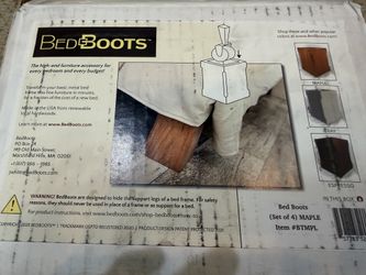 New in Box BedBoots - Cover Metal Bed Frame Legs (Bed Skirt Alternative)