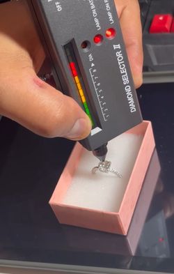 3Ct Near-White Round Moissanite Ring (Sterling Silver)