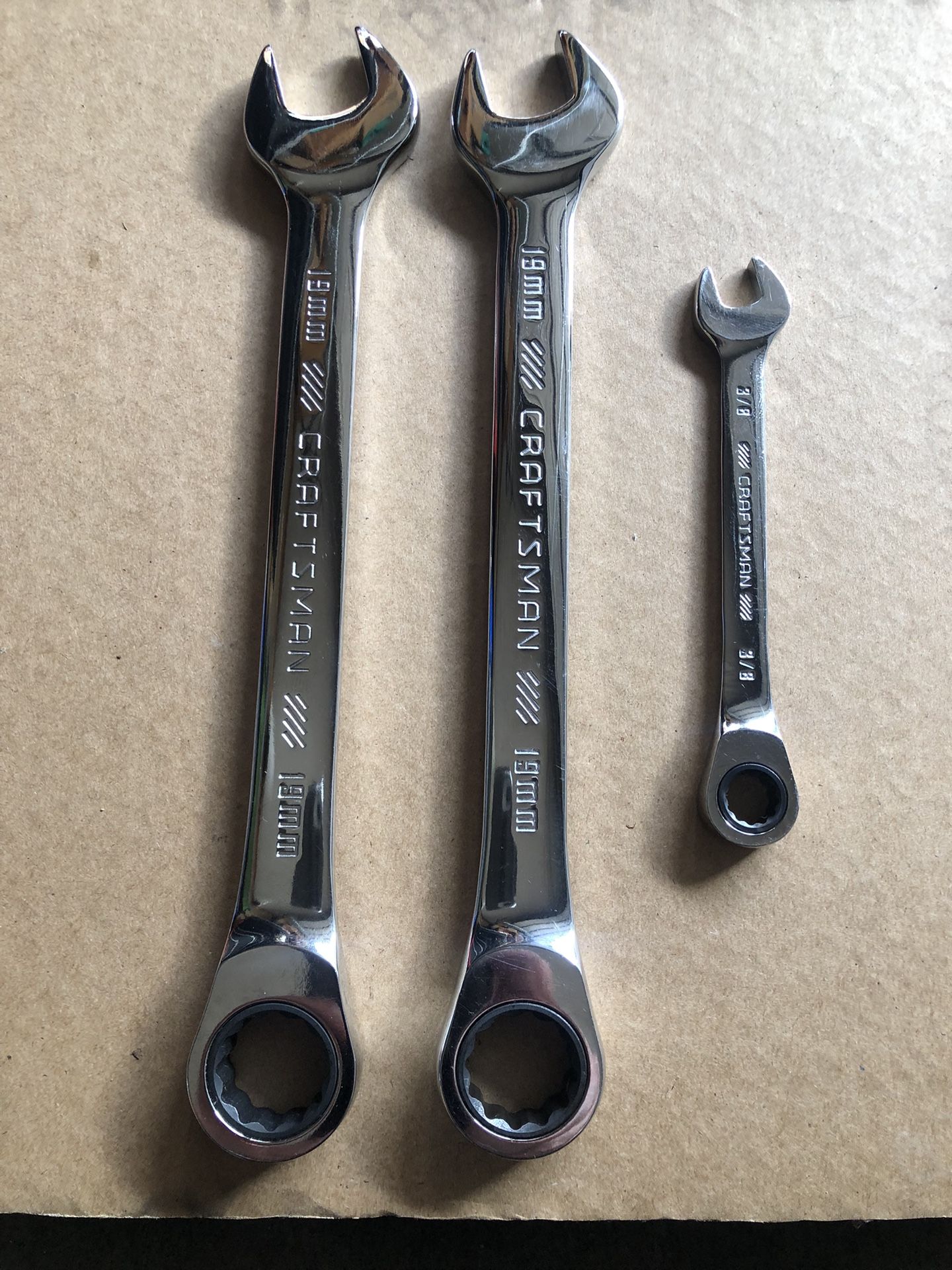 Craftsman Ratcheting Combination wrenches