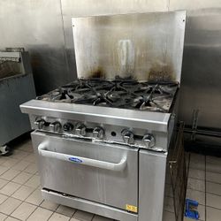 Industrial 6 Burner Stove/oven