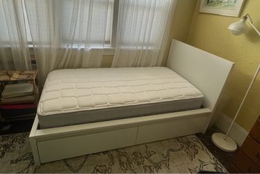 Twin Mattress and Bed Frame