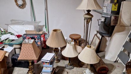 Brass lamps for sale vintage