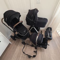 Nuna Demi Grow Stroller,  Car Seat,  Bassinet 