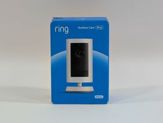New Ring Outdoor Cam Plus Outdoor Camera White