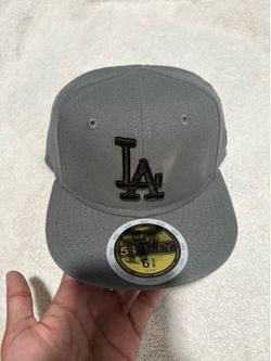 Brand new 6 3/8 fitted gray Dodgers Kids Hat