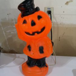 Vintage 14” Lite-up Pumpkin