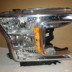 2018-2021 Ford F150 Passenger Side Chrome Headlight OEM Part