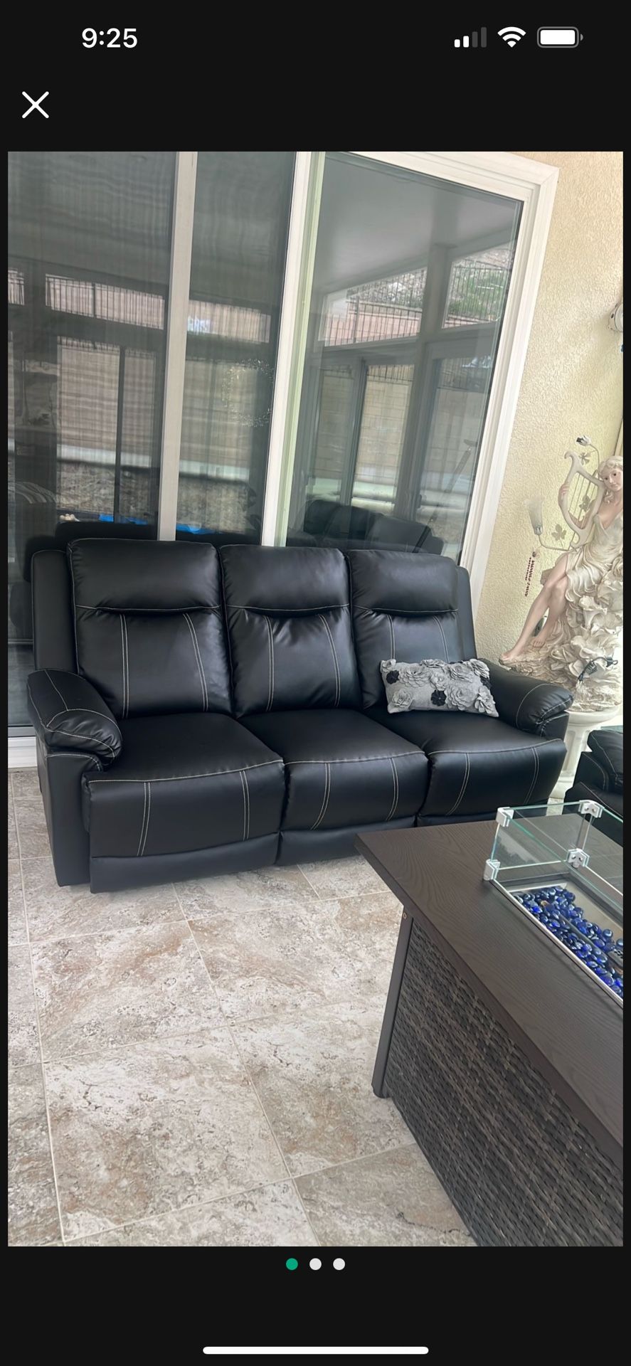 2 Three Seat Reclining Sofas
