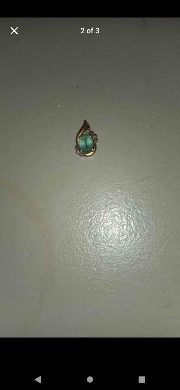 charm 10k gold/925 silver