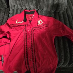 Red Boys Or Girls Cowboy Shirt