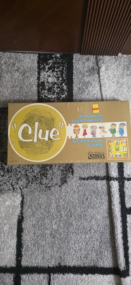 Clue Board Game Unopened Over 50 Year's Old