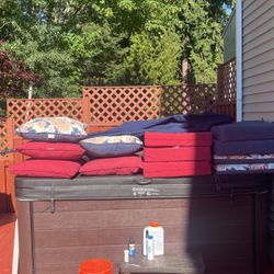 Patio Furniture Cushions & Umbrella 