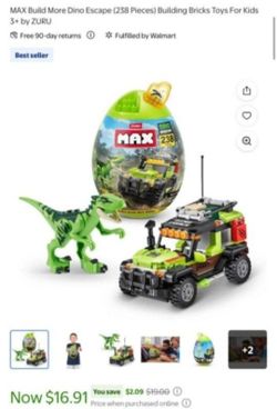 Brick build toy kit Lego-style Dinosaur toy - NEW