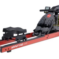 FIRST DEGREE FITNESS NEWPORT CLUB PLUS RED Water ROWING MACHINE
