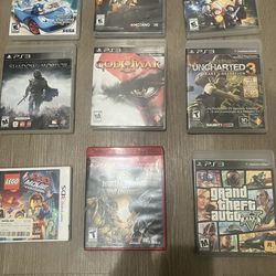 PS3 And Nintendo 3DS Games