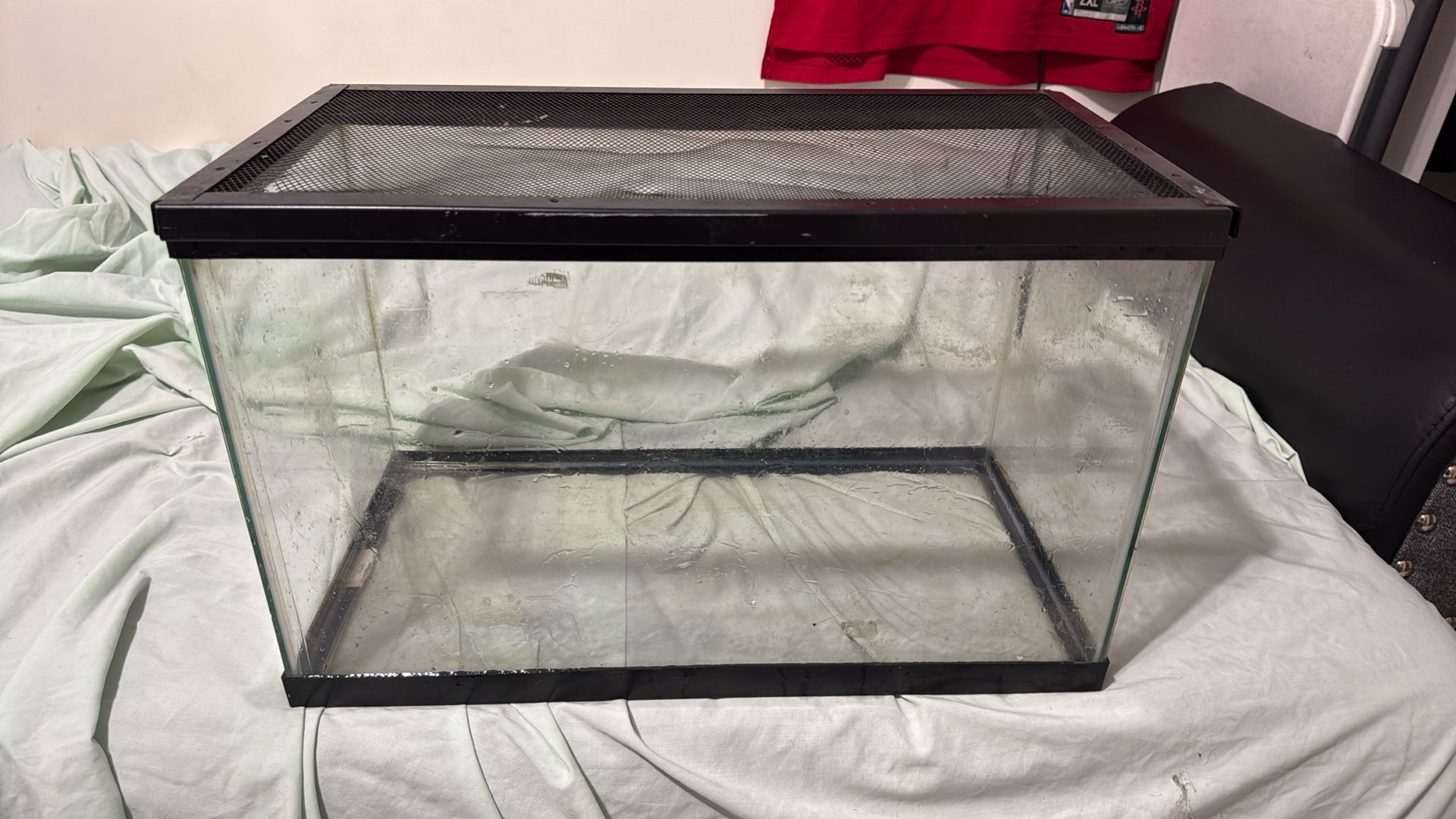 10 Gallon Tank With Screen Lid(screen Lid Has A Tiny Hole)