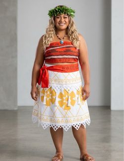 Women 3XL Moana Costume Set