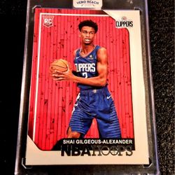 Shai Gilgeous Alexander 2018-19 NBA Hoops RC! OKLAHOMA CITY THUNDER NBA