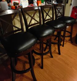 4 bar stools chairs barstools 31"