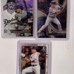 Six Los Angeles Dodgers Gavin Lux Baseball Cards 🔥 BEST OFFER/SHIPPING $3.49 
