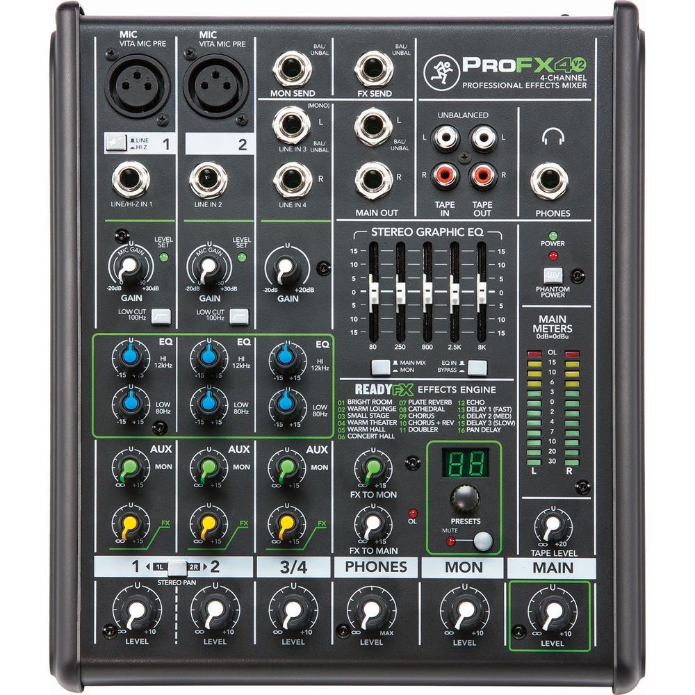 Mackie Pro Audio Mixer FX4V2