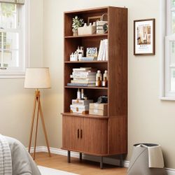 [NEW IN BOX] 71” Walnut Bookshelf