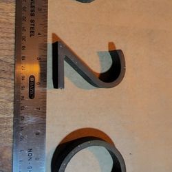Mid Century Brass Address Numbers