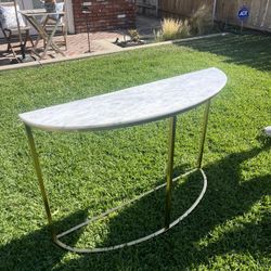 Half Round Console Entryway Table 