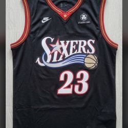 LeBron James #23 Philadelphia 76ers City Edition Jersey - Size 50 (Large) - NWT