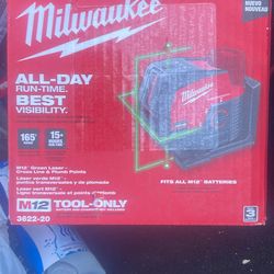 M12 green laser & cross lines