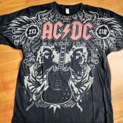 Vintage 2000s AC/DC AOP Concert T Shirt Size  Large 