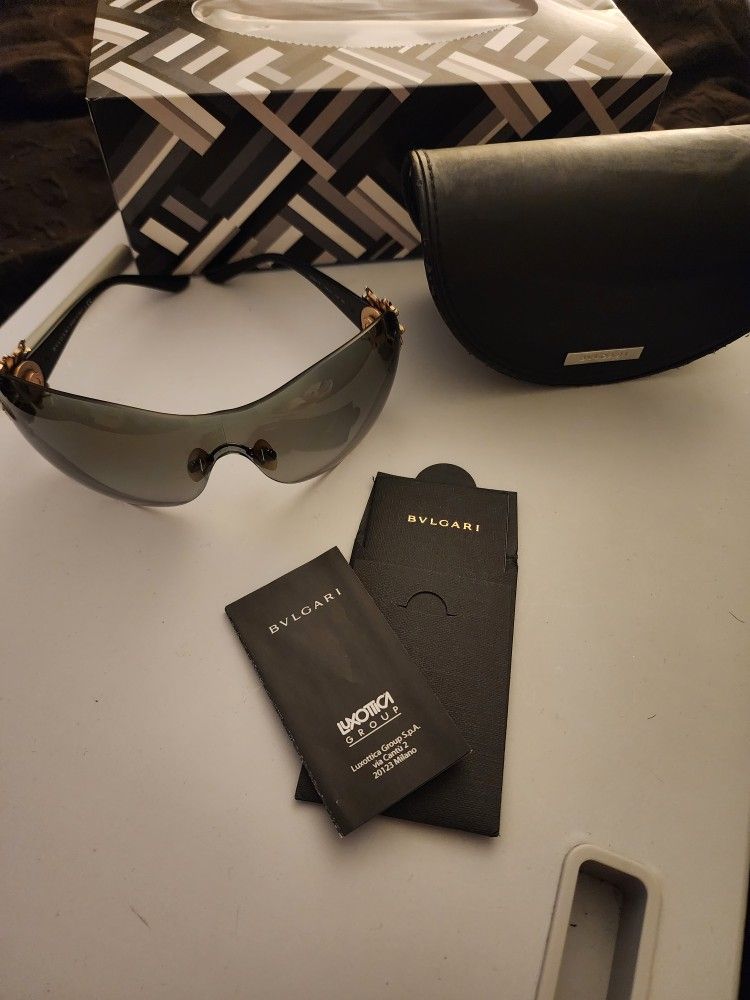 Authentic Bulgari Wrap Around Sunglasses