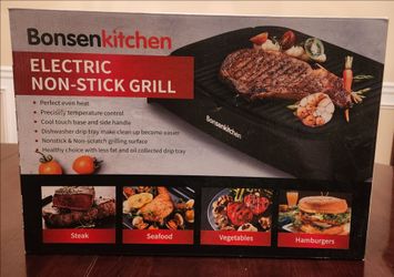 Bonsenkitchen Smokeless Electric Grill