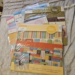 Lot Of 5 New Open Package Perfect Pages 12x12 Scrapbooking Page Kits READ