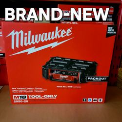 M18 Lithium-Ion Cordless PACKOUT Radio/Speaker with Built-In Charger