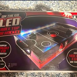 Brand New On The Go LED Table Top Hockey