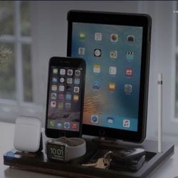 NyStnd 4 in 1 charging dock with upgraded wireless phone charging & Pencil 