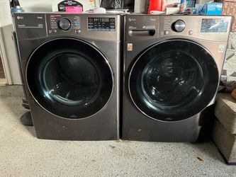LG ThinQ Washer & Dryer  Washer Model: WM4200HBA Dryer Model: DLGX4201B