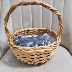 Decorative Rocks in Basket