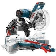 Bosch Dual Bevel Miter Saw Mounted On Rigid Stand