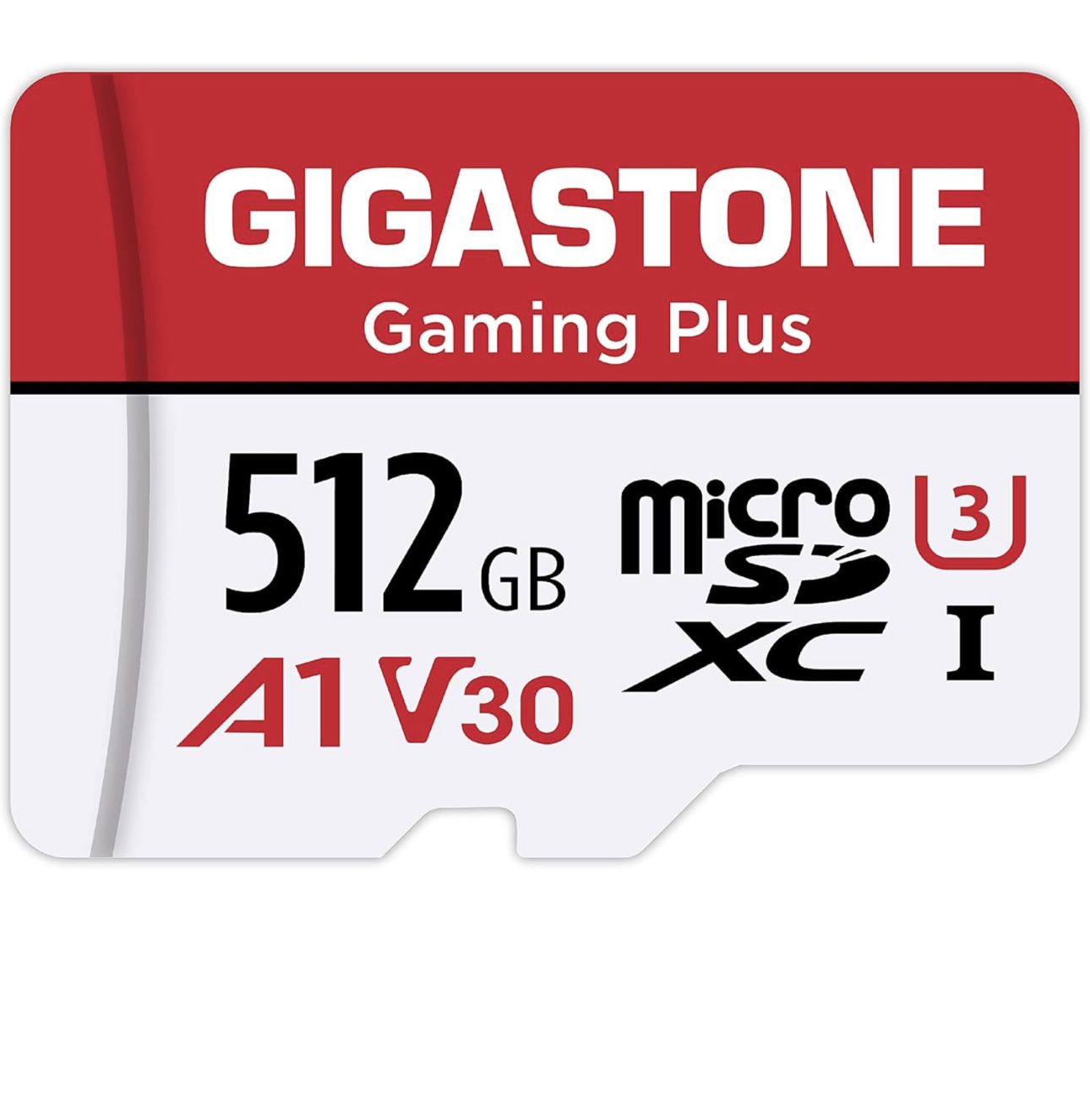 Gigastone] 512GB Micro SD Card, Gaming Plus, MicroSDXC Memory Card for Nintendo-Switch, Wyze, GoPro, Dash Cam, Security Camera, 4K Video Recording, UH