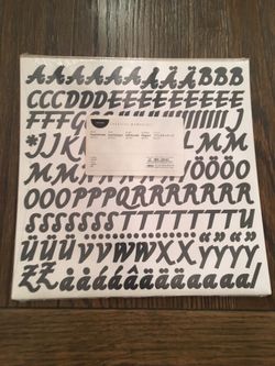 NIP creative memories Black sophisticate abc/123 Stickers